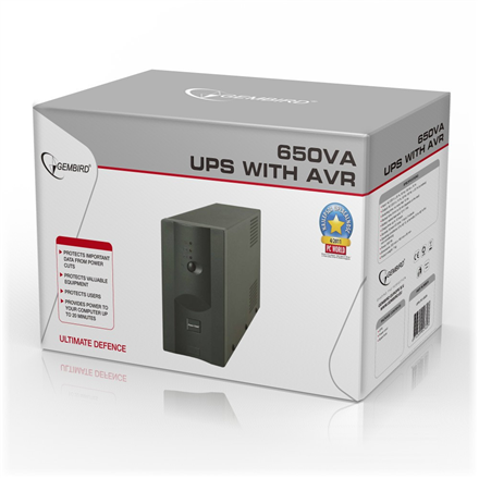Gembird UPS UPS-PC-652A with AVR 650 VA