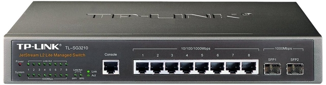TP-LINK TL-SG3210 Type L2 8x10Base-T / 100Base-TX / 1000Base-T