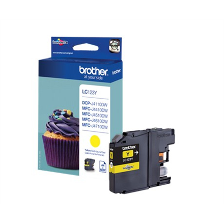 Brother LC123Y Ink Cartridge