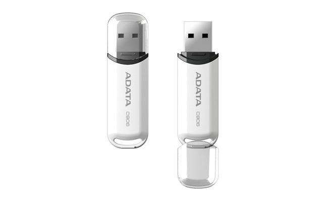 MEMORY DRIVE FLASH USB2 32GB/WHITE AC906-32G-RWH ADATA