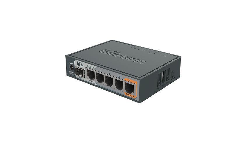 NET ROUTER 10/100/1000M 5PORT/HEX S RB760IGS MIKROTIK