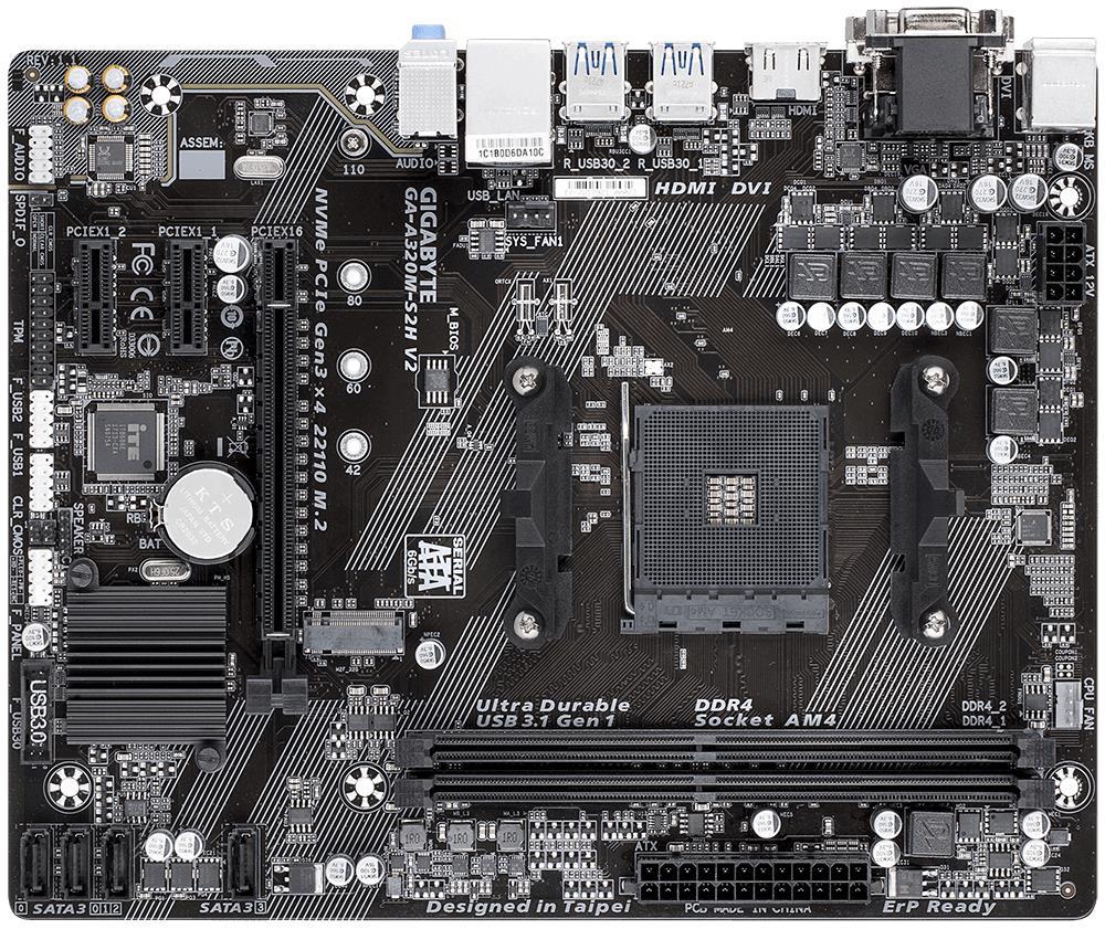 GIGABYTE AMD B350 SAM4 MicroATX