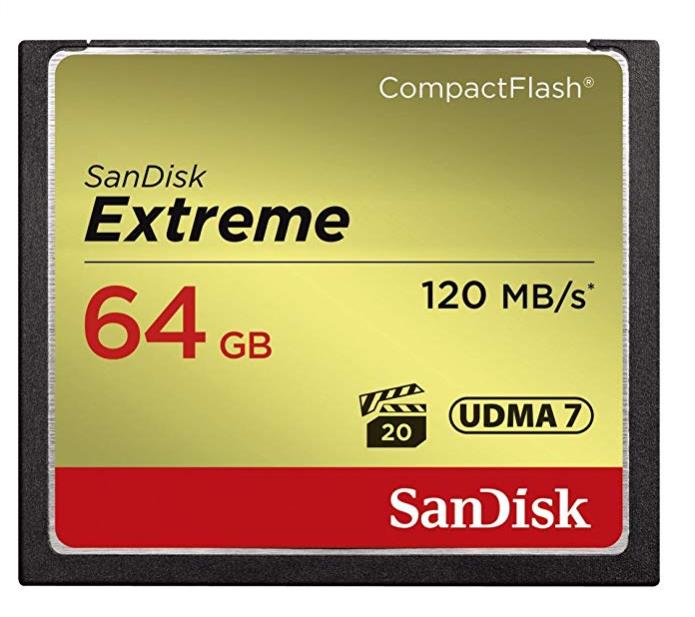 MEMORY COMPACT FLASH 64GB/SDCFXSB-064G-G46 SANDISK