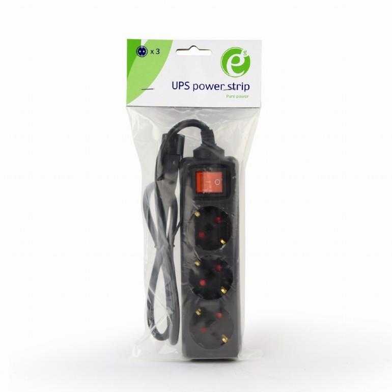 UPS ACC CABLE POWER EXT. 0.6M/3OUTL. EG-PSU3-01 GEMBIRD