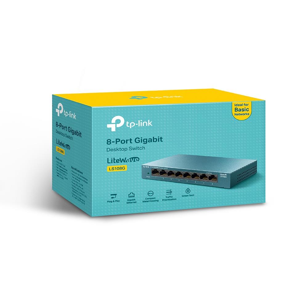TP-LINK LS108G 8x10Base-T / 100Base-TX / 1000Base-T LS108G