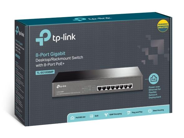 TP-LINK TL-SG1008MP Desktop/pedestal Rack