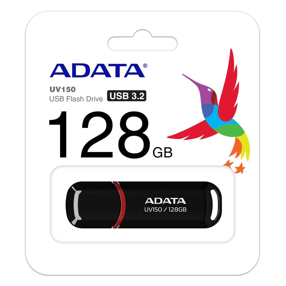 MEMORY DRIVE FLASH USB3 128GB/BLACK AUV150-128G-RBK ADATA