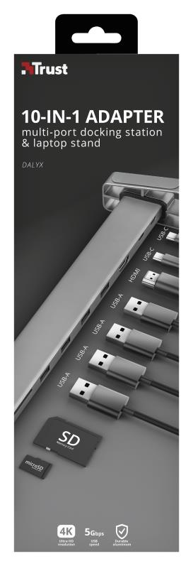 NB ACC DOCKING STATION USB-C/DALYX 10-IN-1 23417 TRUST