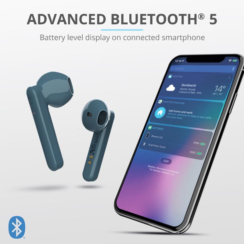 HEADSET PRIMO TOUCH BLUETOOTH/BLUE 23780 TRUST