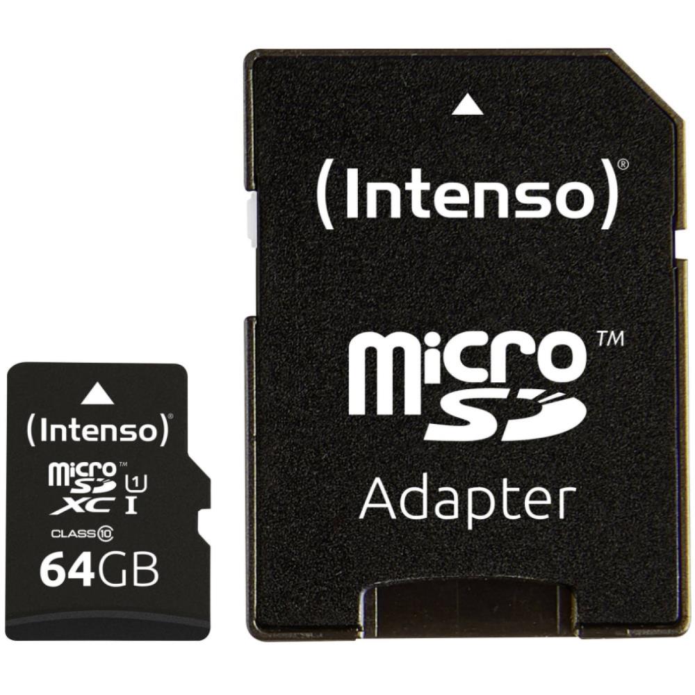 MEMORY MICRO SDXC 64GB C10/W/ADAPTER 3433490 INTENSO