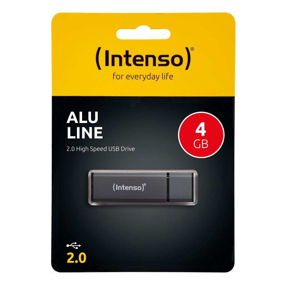 MEMORY DRIVE FLASH USB2 4GB/BLACK 3521451 INTENSO