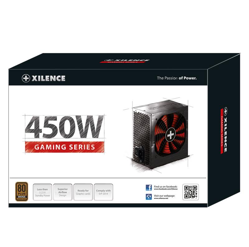 XILENCE 450 Watts Efficiency 80 PLUS BRONZE PFC Active