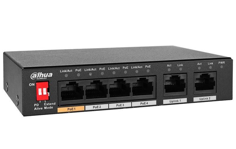 DAHUA PFS3005-4ET-60-V2 Desktop/pedestal PoE ports 4