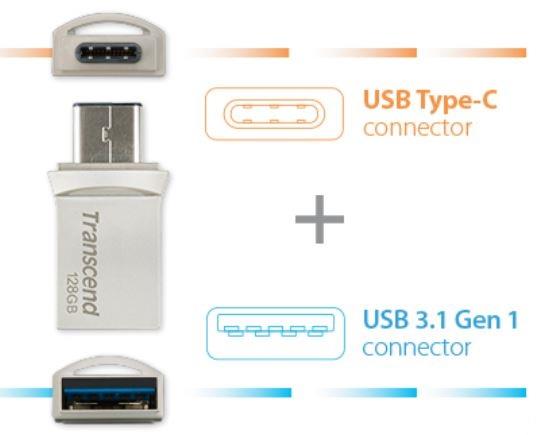 MEMORY DRIVE FLASH USB3 64GB/890 TS64GJF890S TRANSCEND