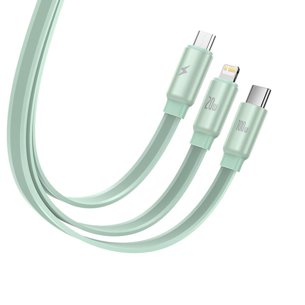 CABLE USB-C TO 3IN1 1.7M/GREEN CAQY000006 BASEUS