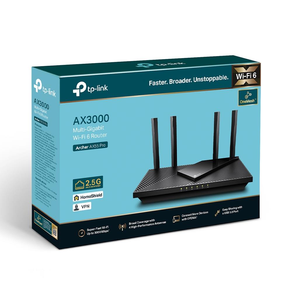TP-LINK Wireless Router 3000 Mbps Wi-Fi 6