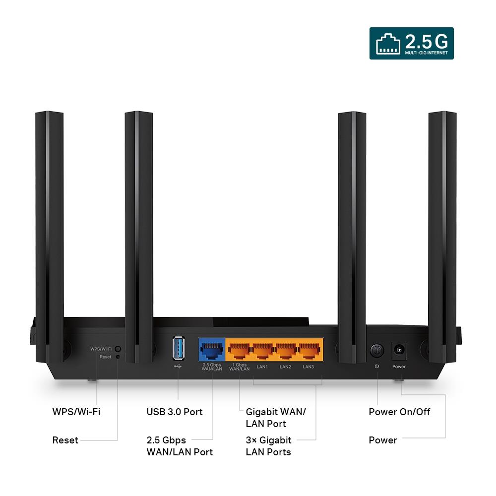 TP-LINK Wireless Router 3000 Mbps Wi-Fi 6