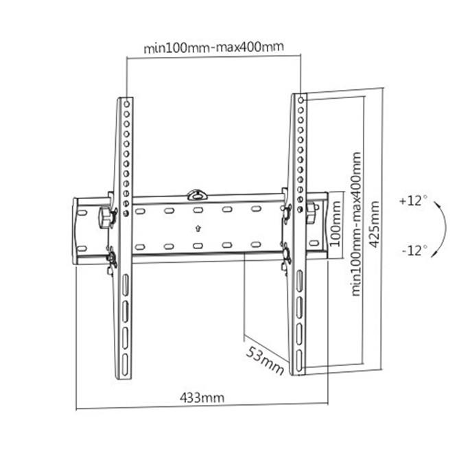 TV SET ACC WALL MOUNT 32-55"/WM-55T-02 GEMBIRD