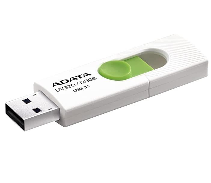 MEMORY DRIVE FLASH USB3 128GB/WHITE AUV320-128G-RWHGN ADATA