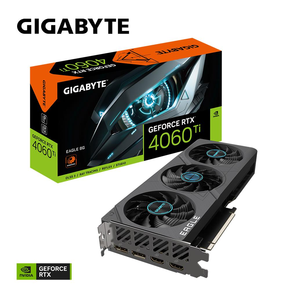 VGA PCIE16 RTX4060TI 8GB GDDR6/GV-N406TEAGLE-8GD GIGABYTE