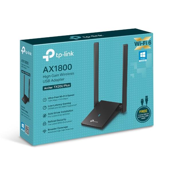 WRL ADAPTER 1800MBPS USB/ARCHER TX20U PLUS TP-LINK