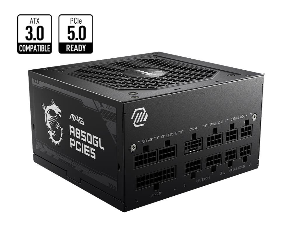 MSI 850 Watts Efficiency 80 PLUS GOLD PFC Active