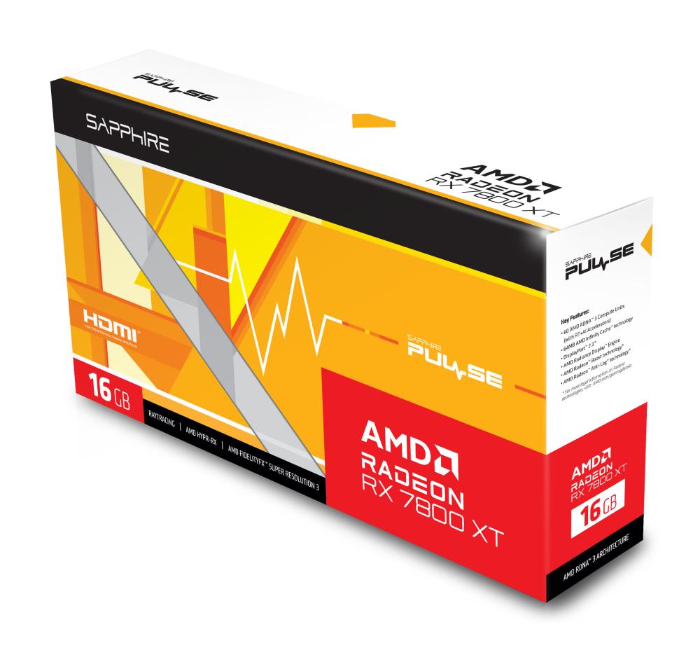 SAPPHIRE AMD Radeon RX 7800 XT 16 GB GDDR6