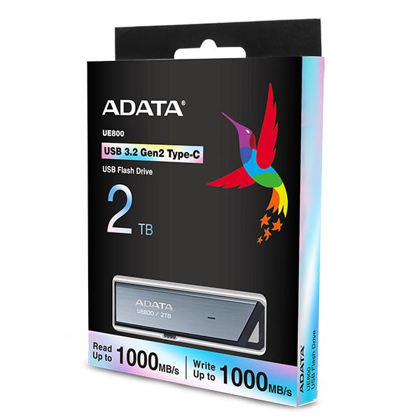 MEMORY DRIVE FLASH USB-C 2TB/SILV AELI-UE800-2T-CSG ADATA