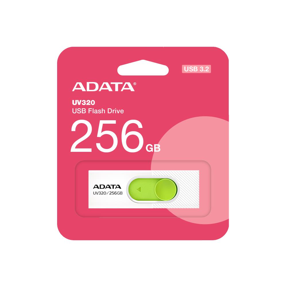 MEMORY DRIVE FLASH USB3 256GB/WHITE AUV320-256G-RWHGN ADATA