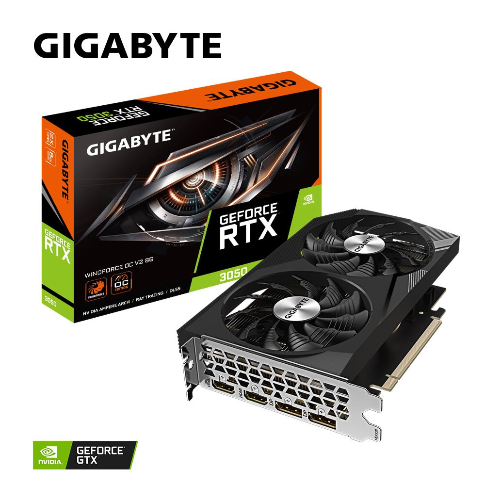 GIGABYTE NVIDIA GeForce RTX 3050 8 GB GDDR6