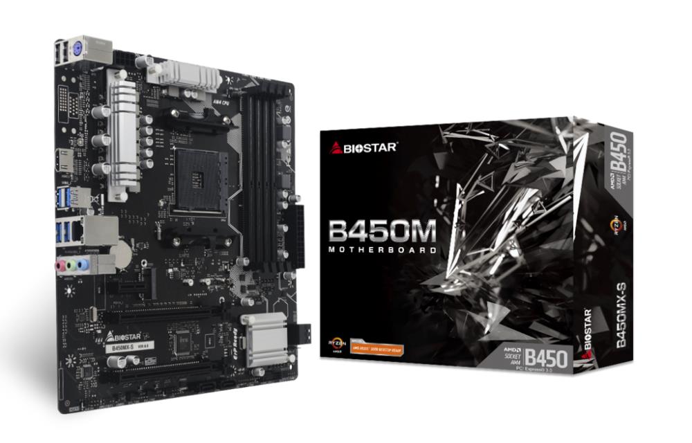 BIOSTAR AMD B450 SAM4 Micro-ATX
