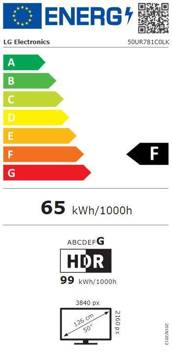 DISPLAY LCD 50"/50UR781C LG