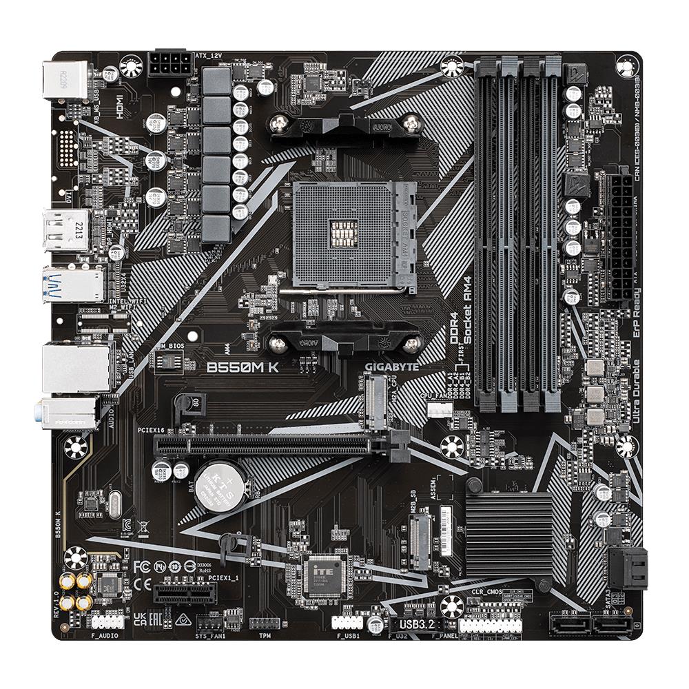 GIGABYTE AMD B550 SAM4 Micro-ATX