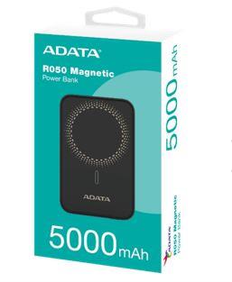 POWER BANK USB-C 5000MAH BLACK/R050 MAGNETIC PR050-11BK ADATA