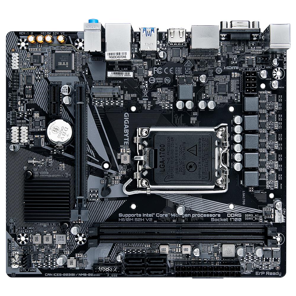 GIGABYTE Intel H610 LGA1700 Micro-ATX