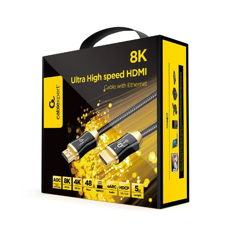 CABLE HDMI-HDMI 5M AOC PREM/CCBP-HDMI8K-AOC-5M GEMBIRD