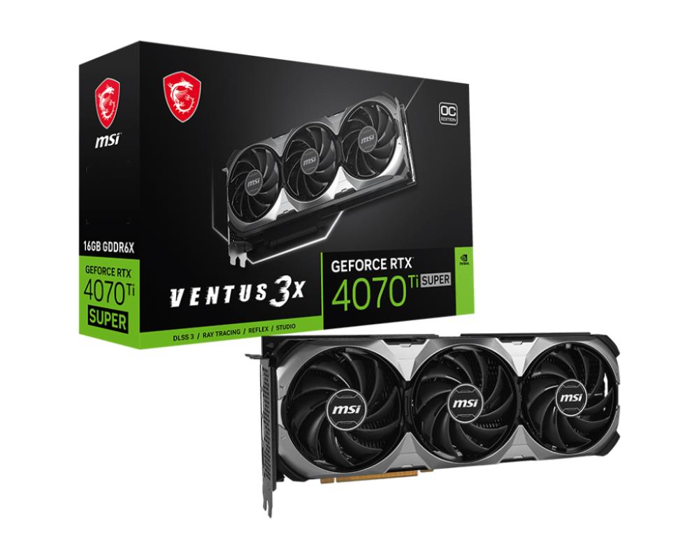 MSI NVIDIA GeForce RTX 4070 Ti SUPER 16 GB GDDR6X