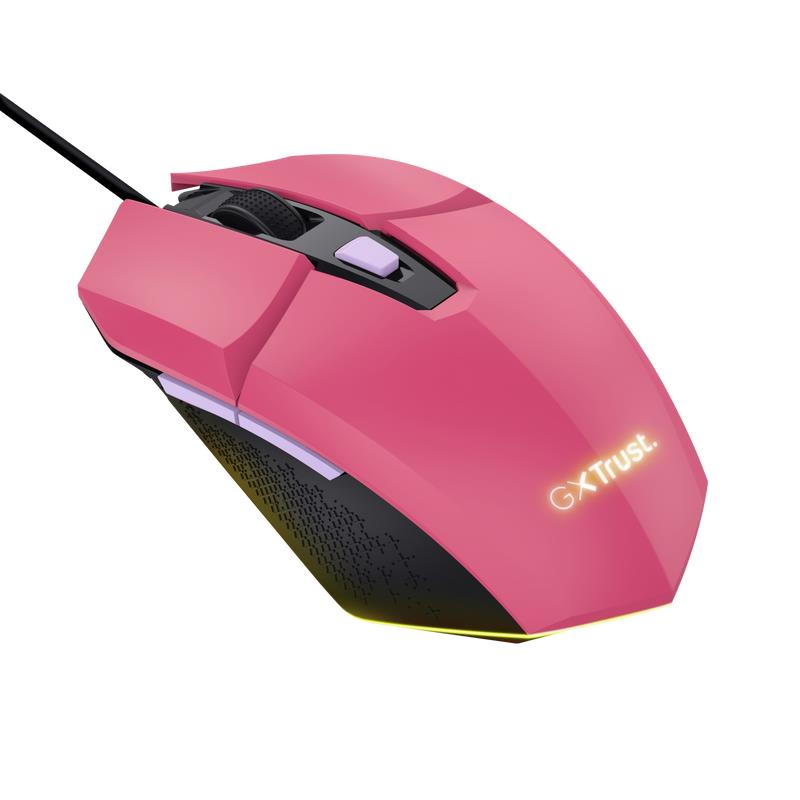 MOUSE USB OPTICAL GAMING PINK/GXT109P FELOX 25068 TRUST