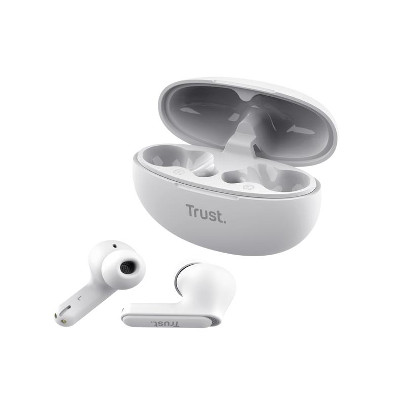 HEADSET EARBUDS YAVI BT ENC/WHITE 25172 TRUST