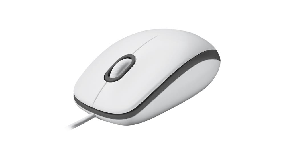 MOUSE USB OPTICAL M100/WHITE 910-006764 LOGITECH