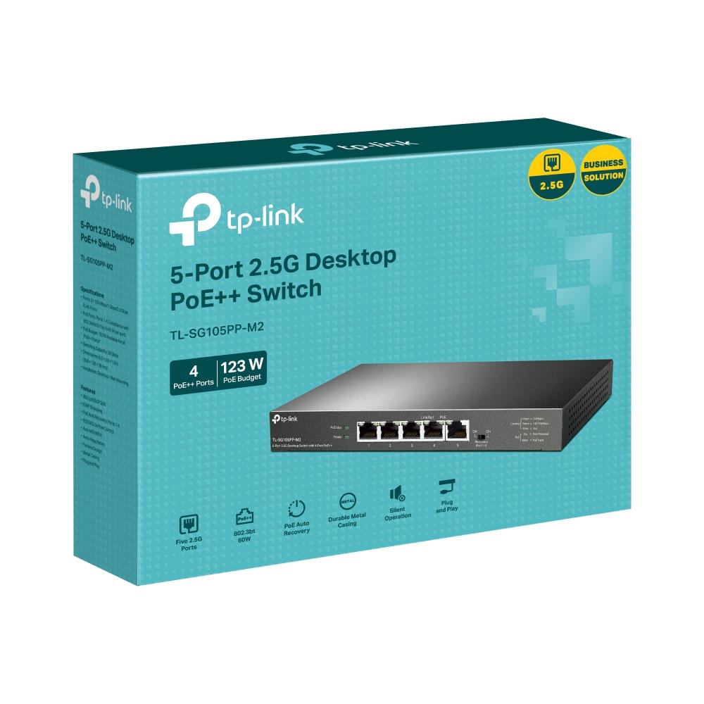 TP-LINK TL-SG105PP-M2 Desktop/pedestal 5x2.5GbE