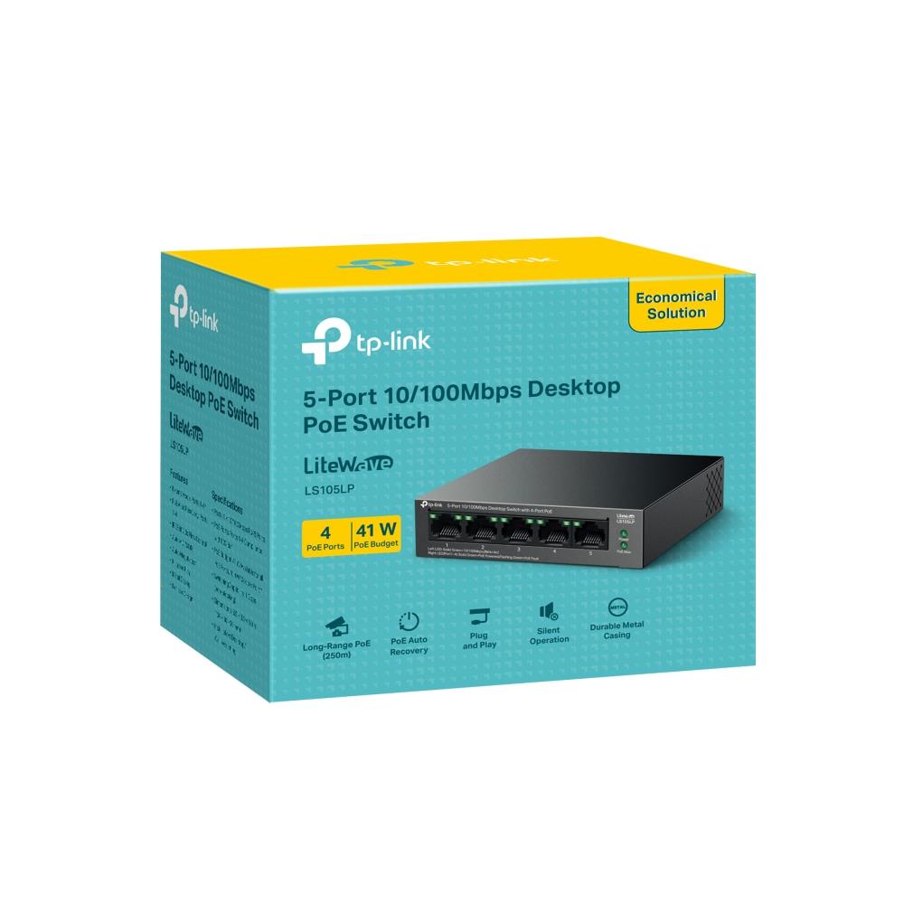 TP-LINK LS105LP Desktop/pedestal 5x10Base-T / 100Base-TX