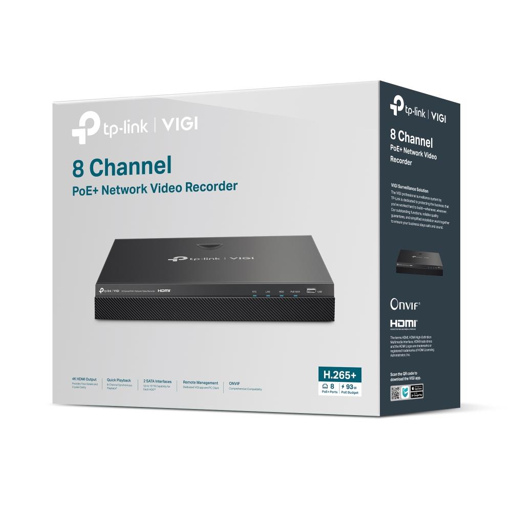 NET VIDEO RECORDER 8CH POE+/VIGI NVR2008H-8MP TP-LINK