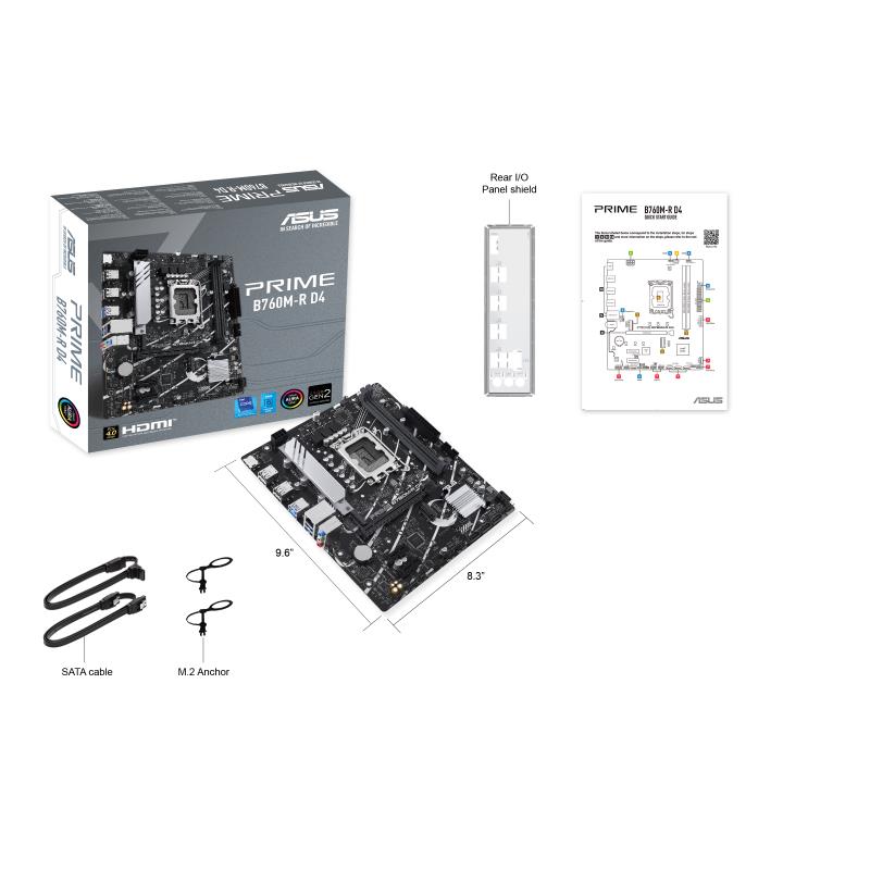 ASUS Intel B760 Express LGA1700 Micro-ATX