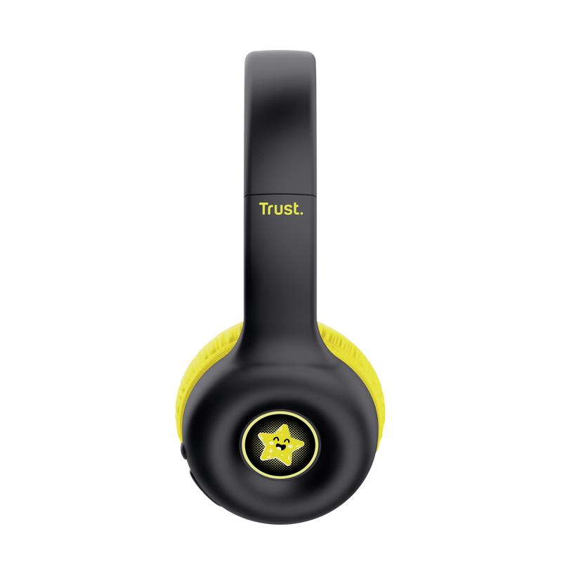 HEADPHONES WRL NOUNA KIDS/BLACK 25405 TRUST