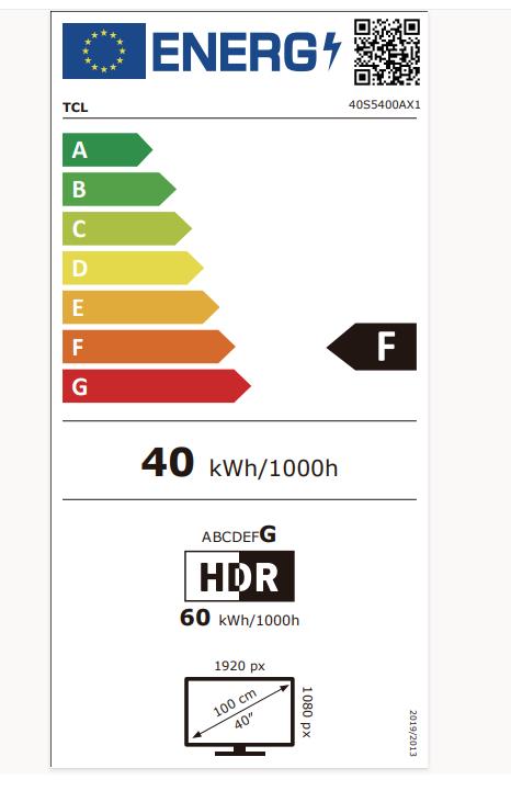 TCL 40" FHD 1920x1080