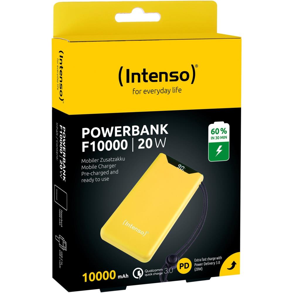 POWER BANK USB 10000MAH/YELLOW 7332039 INTENSO