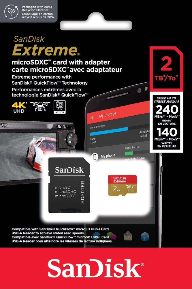 MEMORY MICRO SDXC 2TB UHS-I/SDSQXAV-2T00-GN6MA SANDISK