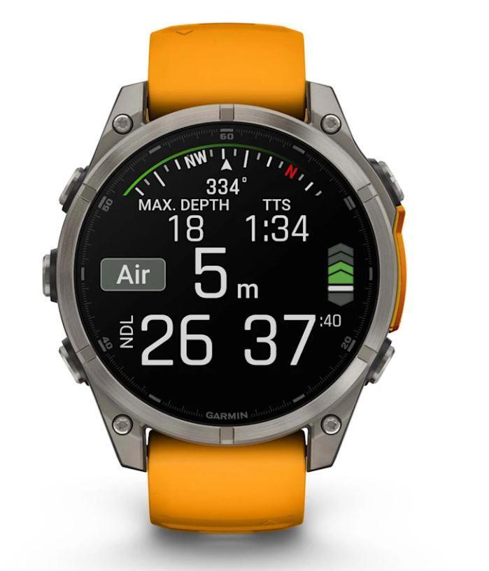 SMARTWATCH FENIX 8 SAPPHIRE/ORANGE 010-02905-11 GARMIN