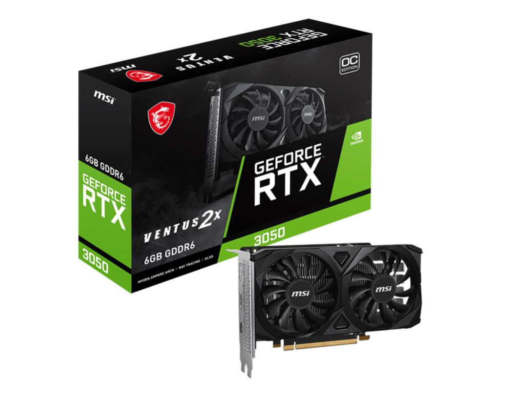 MSI NVIDIA GeForce RTX 3050 6 GB GDDR6